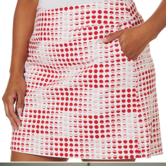 Zac & Rachel Golf/Tennis Skort Black/White Circles Size 16 Petite - Picture 11 of 11